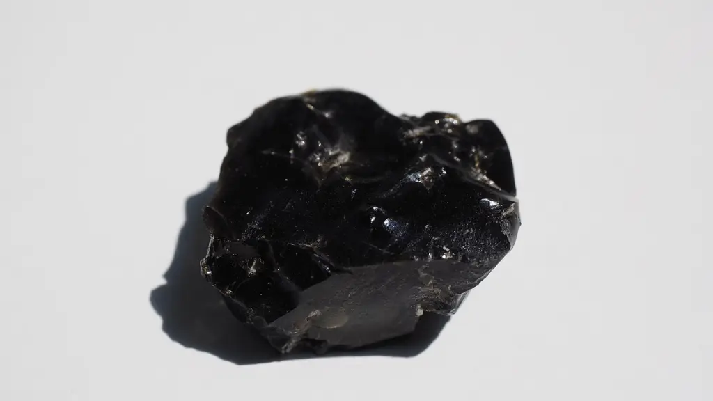 Obsidiana, roca volcánica