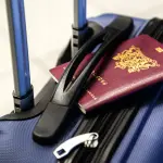 Viaje, maleta y pasaporte