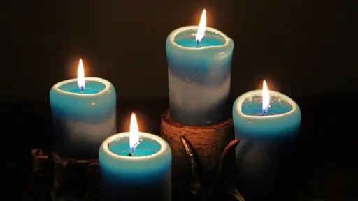 Velas azules