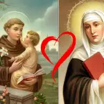 San Antonio de Padua y Santa Catalina de Siena, patronos del amor