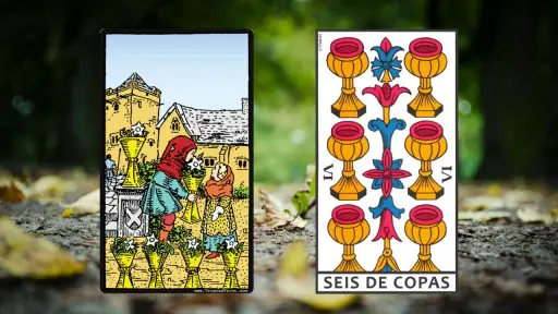 Seis de copas Tarot