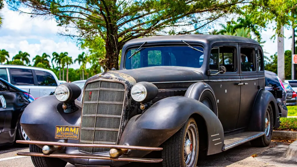 Cadillac, 1934 caddy, auto clásico de color negro